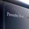 Proverbs 3:5-6 Bible verse reference vinyl decal in minimalist Christian scripture design