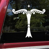 Irminsul pagan symbol vinyl decal in ancient Germanic Saxon silhouette design