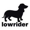 Dachshund lowrider vinyl decal funny doxie dog car window sticker