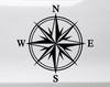 Compass rose vinyl decal adventure navigation symbol for travel and exploration