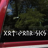 Got Your Six Futhark runes vinyl sticker decal waterproof Viking Norse Celtic inspired design cut from solid vinyl