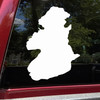 Squirrel Island Boothbay Harbor Maine silhouette vinyl sticker decal waterproof Midcoast shoreline design cut from solid vinyl