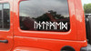 Untamed Viking Futhark runes vinyl sticker decal waterproof Norse Celtic warrior inspired design cut from solid vinyl