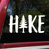 Hike pine tree vinyl sticker decal waterproof forest adventure typography design cut from solid vinyl