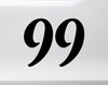 angel number 99 vinyl sticker decal spiritual numerology repeating digits