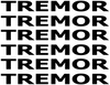 RESERVED for Tony - set of 6 - TREMOR 22.2w x 2.2h Matte Black