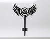 valkyrie shield maiden valknut odin wings vinyl sticker decal norse viking design