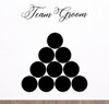 beer pong table vinyl sticker decal set team bride groom circles wedding party