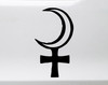 selene astrology symbol vinyl sticker decal with celestial moon goddess inspired lunar mystical design