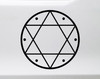 seal of solomon vinyl sticker decal featuring sacred geometry mystical spiritual and esoteric symbolic design