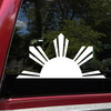 philippine half sun vinyl sticker decal featuring Filipino heritage and Pilipinas inspired symbolic artwork