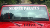 semper paratus vinyl sticker decal inspired by military tradition overlanding off road travel camping preparedness and self reliance featuring the latin phrase meaning always ready