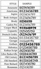 2 sets of 1.75 inch custom vinyl mailbox number decals with 19 font choices