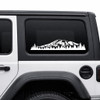 Mount Rainier vinyl decal with mountain and evergreen forest landscape for RV camper truck motorhome and travel trailer