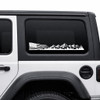 Distressed American flag mountain vinyl decal for pickup truck hood side RV camper motorhome travel trailer and vehicle graphics