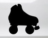Roller Skate vinyl decal with classic quad skate silhouette and mirror option