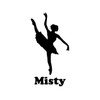 Ballet Ballerina Dancer Vinyl Decal Sticker with Custom Personalized Name - 6" x 3"