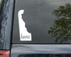Delaware State Vinyl Decal Sticker 7" x 3" Home - DE Delawarean