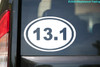 13.1 Running Oval vinyl decal sticker 6"x 4" Half Marathon Run Race