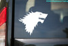 HERALDIC LION HEAD Vinyl Sticker - House Stark Game of Thrones Sigil - Die Cut Decal