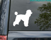 Standard Poodle Dog vinyl decal sticker 4.5" x 5" Caniche Barbone