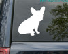 French Bulldog Sitting Dog Vinyl Decal - Frenchie Puppy - Die Cut Sticker