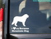 I Love My Bernese Mountain Dog custom vinyl decal sticker 5" x 5.25" Berner