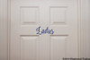 Ladies & Gents Bathroom Door custom vinyl decal sticker Set - Restroom