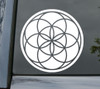 Seed of Life sacred geometry vinyl decal with seven overlapping circles