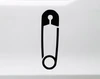 Safety pin vinyl decal symbol of support allyship solidarity and safe harbor