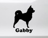 Chihuahua Vinyl Decal V2 with Personalized Name - Dog Puppy - Die Cut Sticker