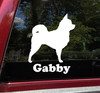 Chihuahua Vinyl Decal V2 with Personalized Name - Dog Puppy - Die Cut Sticker