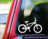 BMX Bike vinyl decal sticker 5.5" x 3.5" Bicycle Racing Freestyle