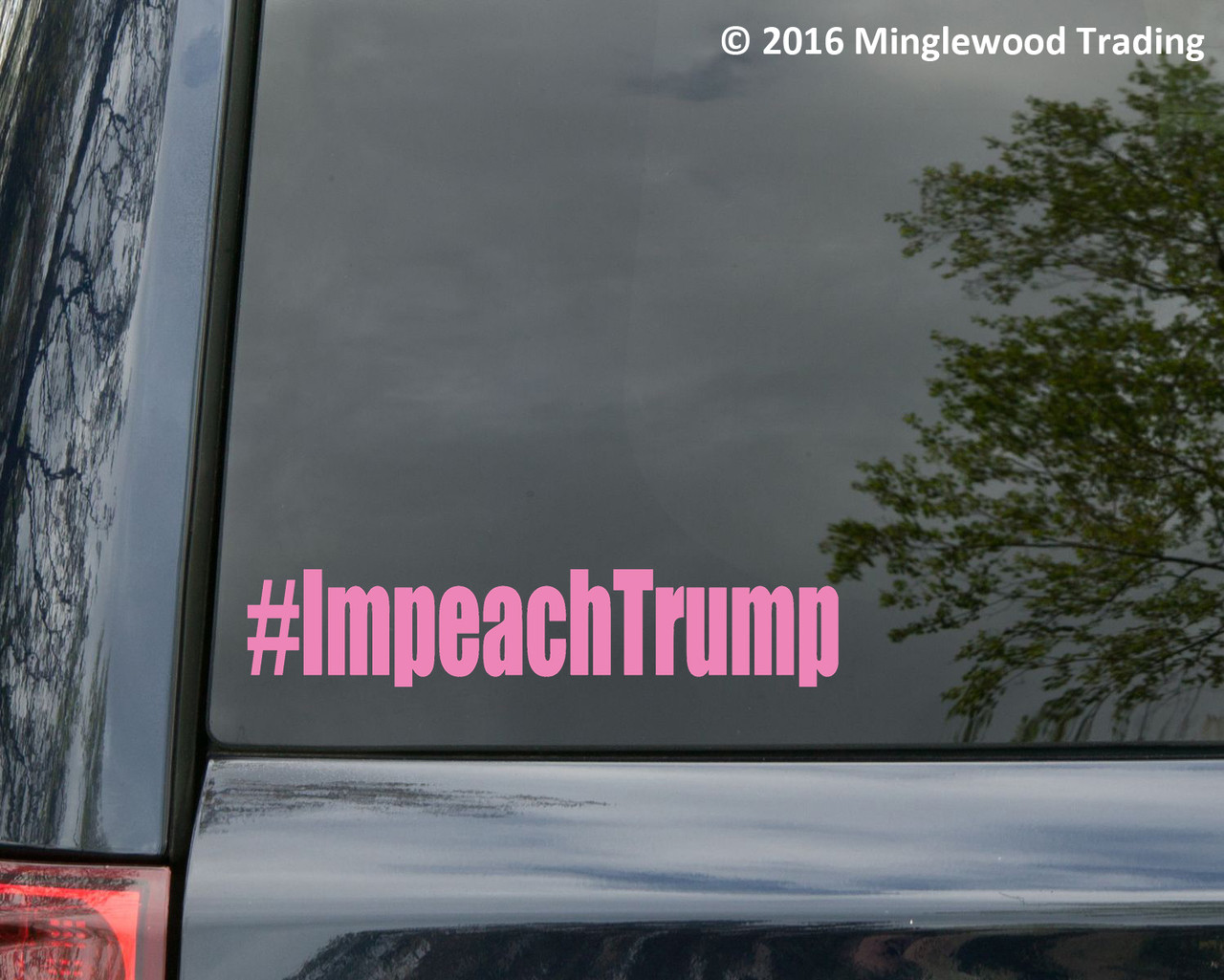 #ImpeachTrump vinyl decal sticker 7.5" x 1.5" Impeach Trump POTUS