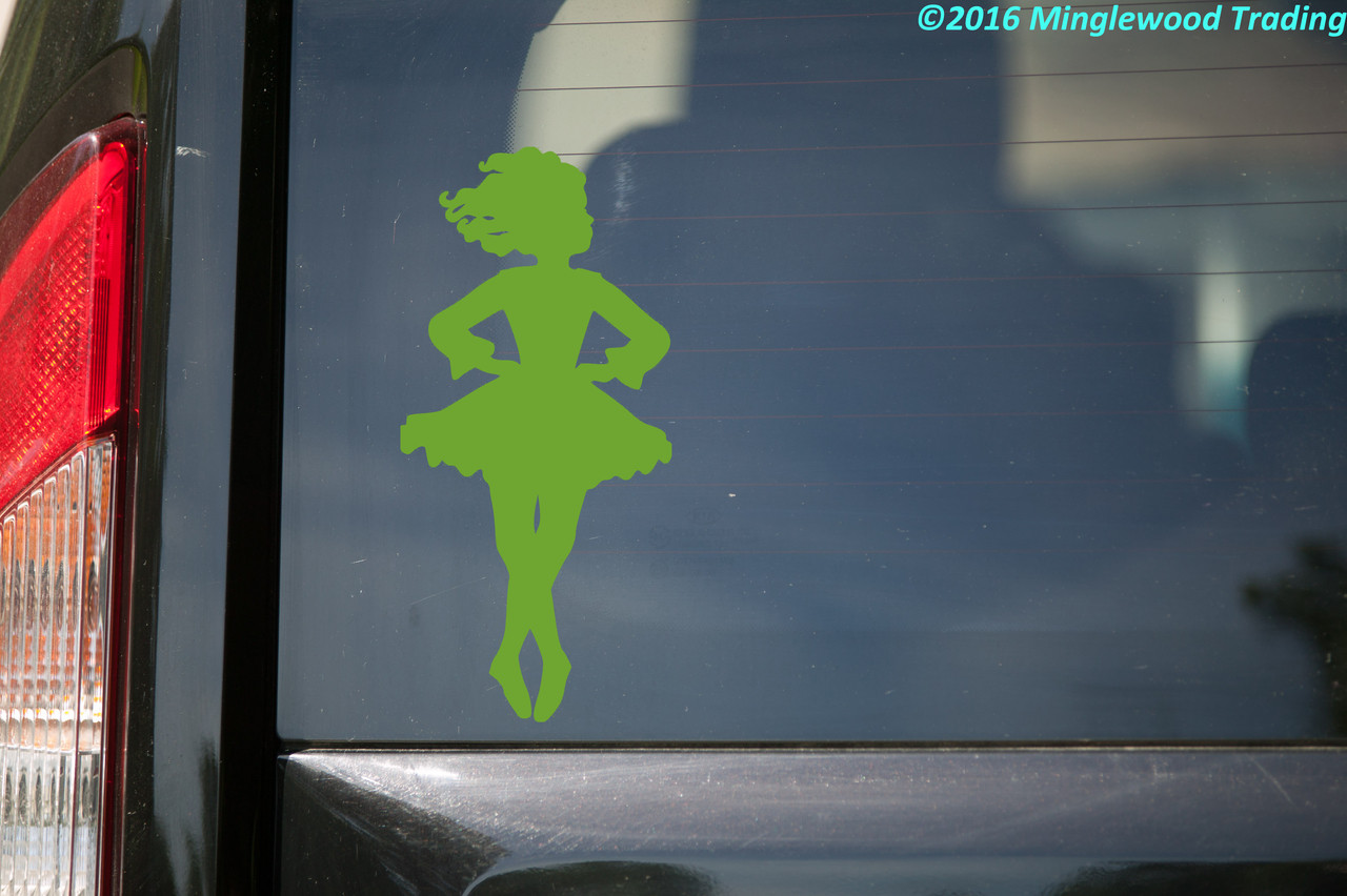 IRISH DANCER GIRL Vinyl Decal - Step Dancing Dance Ireland - Die Cut Sticker