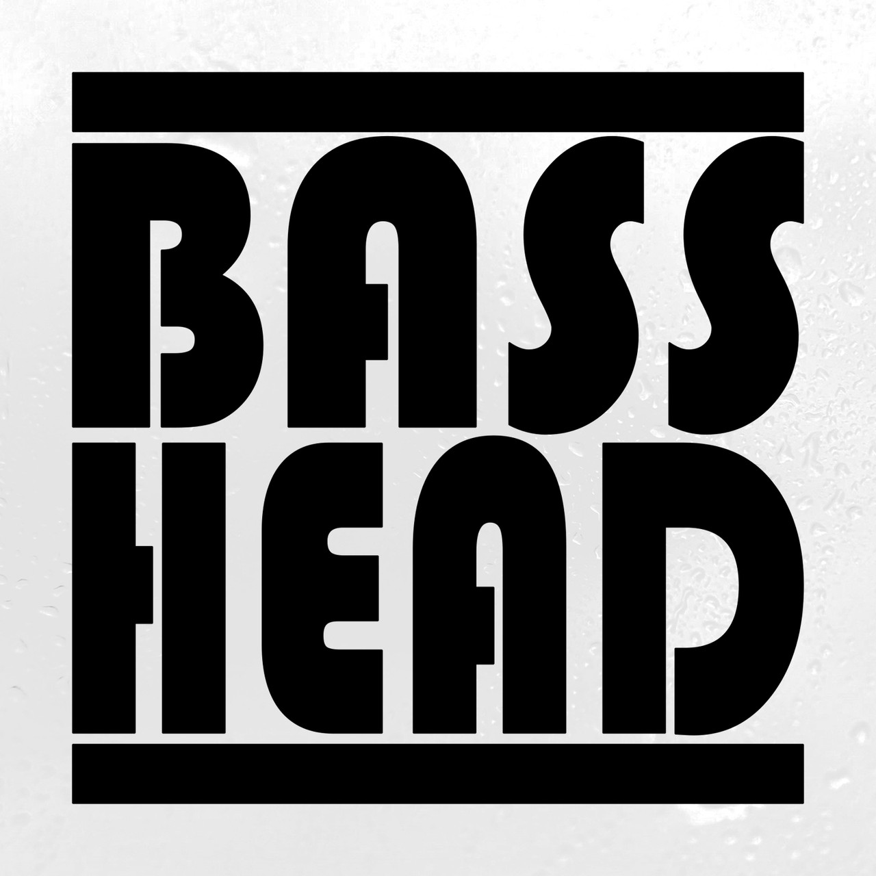 Bass Head Vinyl Decal V1 | EDM Music Speaker Basshead Head Banger | Die Cut Sticker