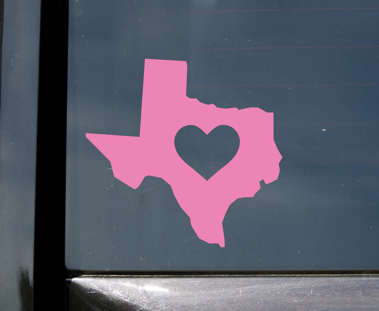 Texas Vinyl Decal  - Heart Love Home Lone Star State Native Texan - Die Cut Sticker
