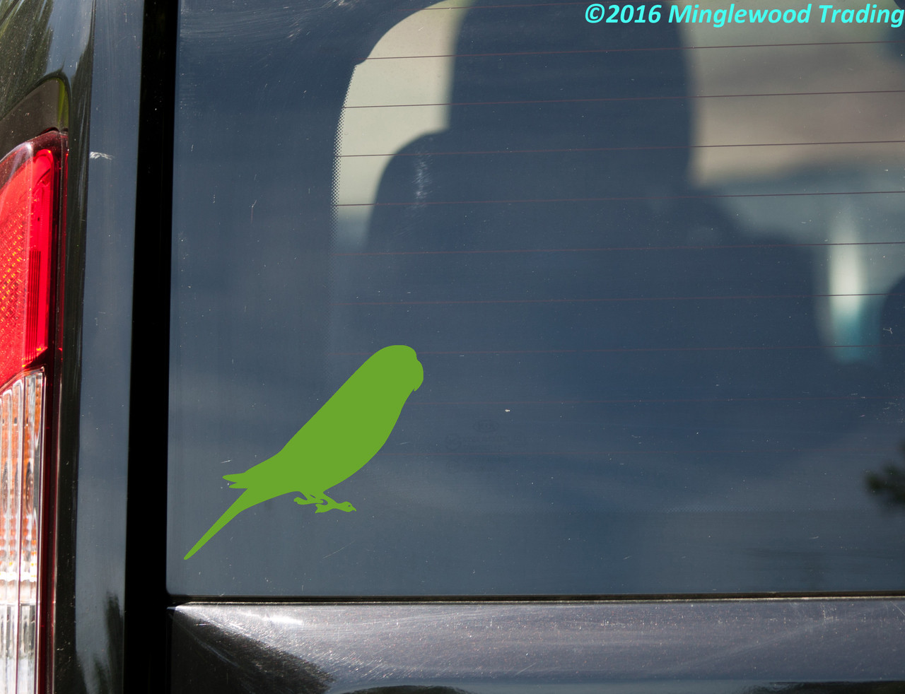 Budgie Vinyl Decal - Budgerigar Bird Parakeet Parrot - Die Cut Sticker