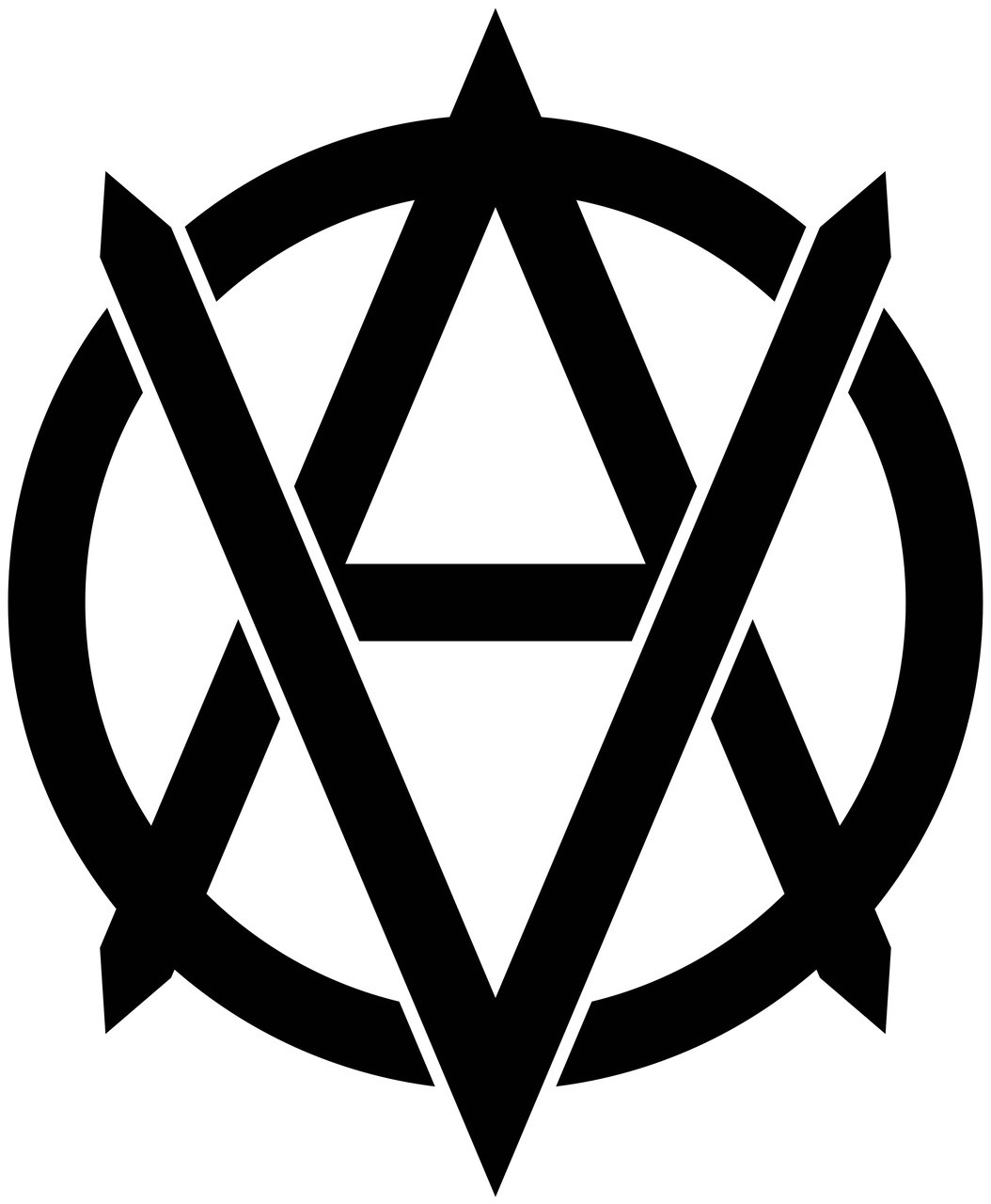 Veganarchy Symbol vegan anarchy vinyl decal for vehicles windows laptops and signs