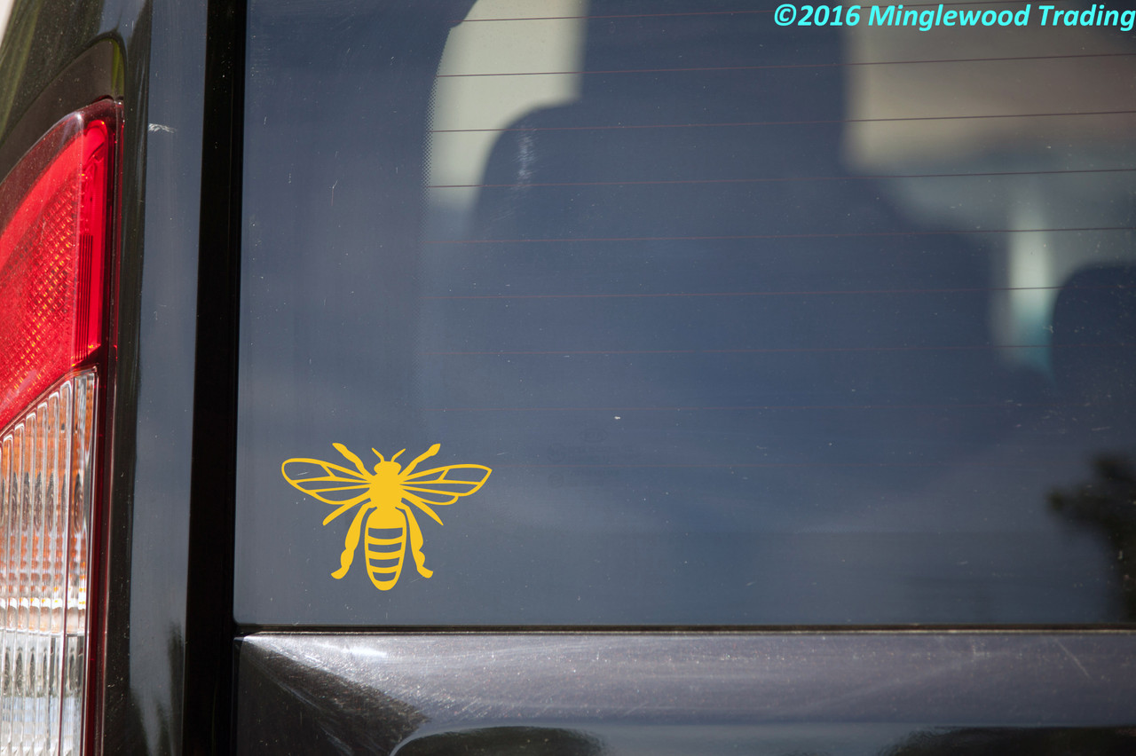 BEE Vinyl Sticker - Honey Hive Honeybee Bumblebee Wasp Hornet Flying - Die Cut Decal