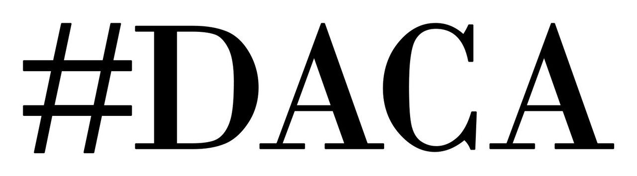 #DACA 5" x 1" BLACK Vinyl Decal Sticker - Deferred Action for Childhood Arrivals