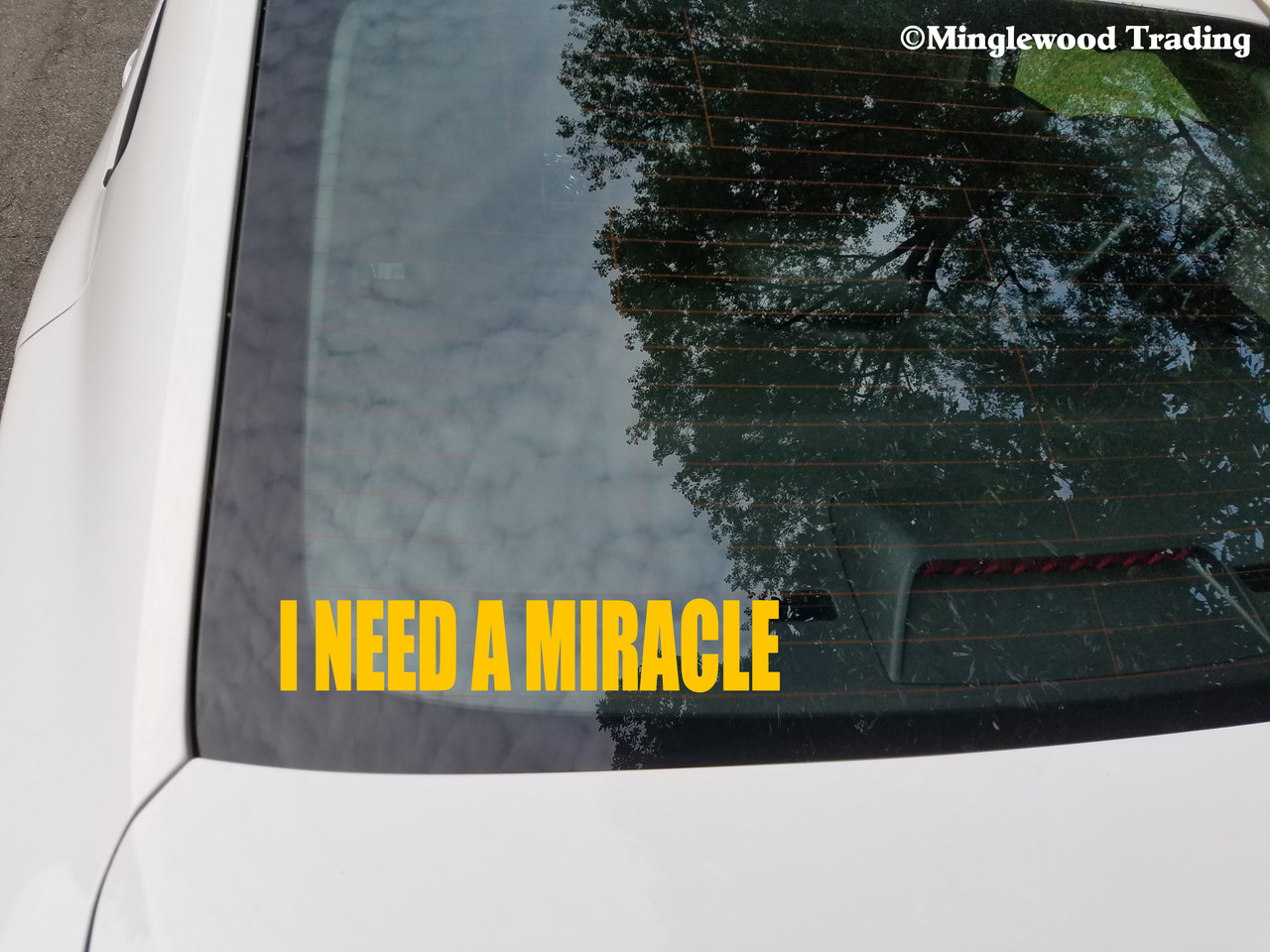 I NEED A MIRACLE Vinyl Decal Sticker - The Grateful Dead - Jerry Garcia Bob Weir