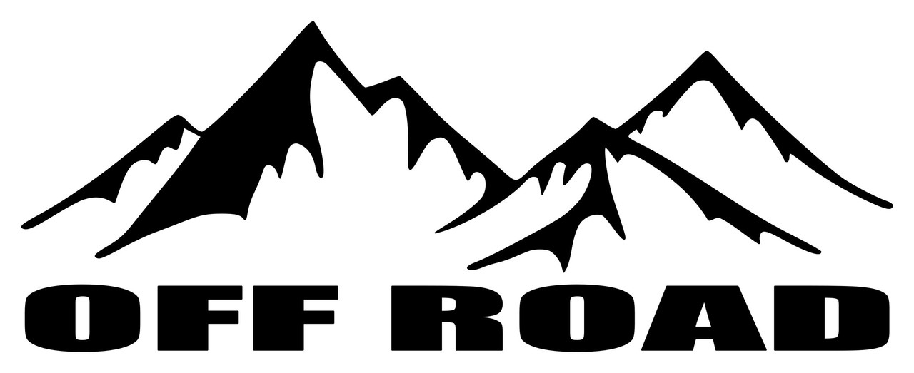 OFF ROAD  Vinyl Sticker - 4X4 4WD Mountains Truck Motorcycle - Die Cut Decal