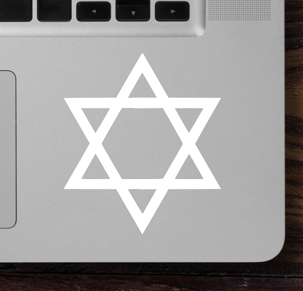 Two (2) STAR OF DAVID 2.5" x 3" Vinyl Decal Stickers - Jewish Hebrew Judaism