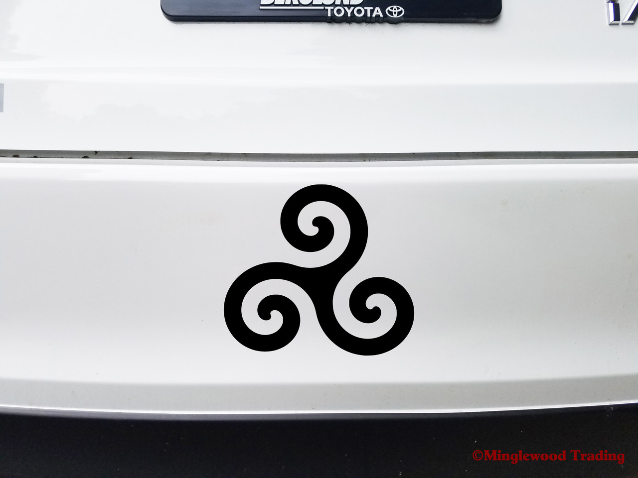 Triskelion Vinyl Decal - Triskele Triple Spiral Motif Celtic - Die Cut Sticker