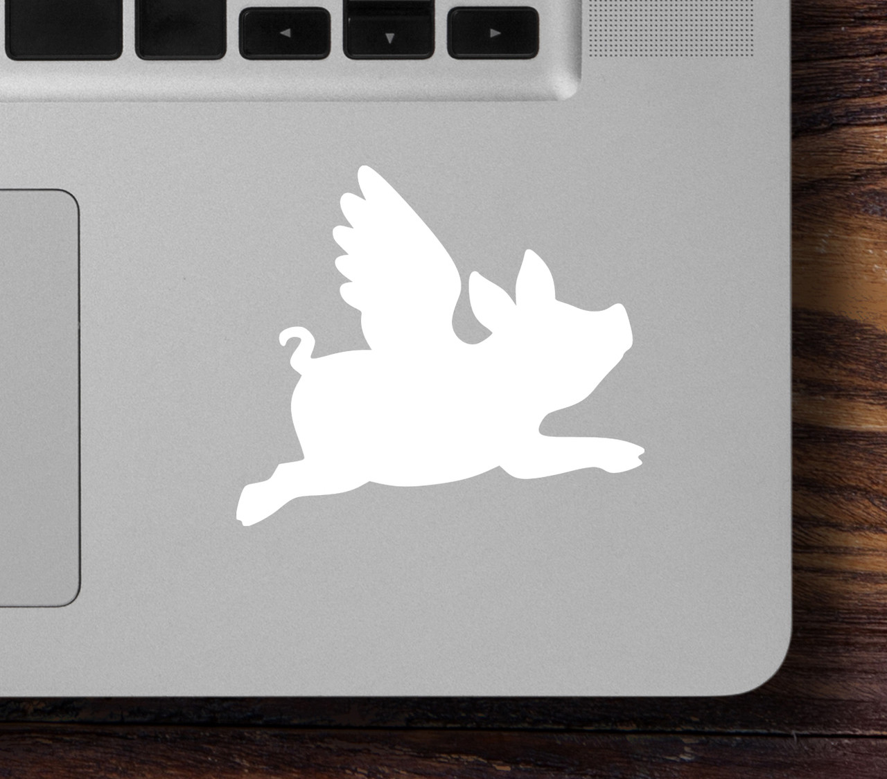 2x FLYING PIG 2.5" x 2.25" Vinyl Decal Stickers - Wings - When Pigs Fly