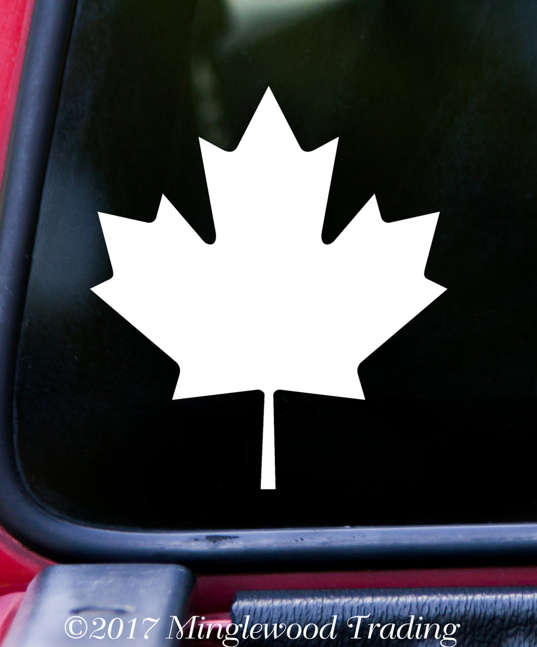MAPLE LEAF 5" x 5.5" Vinyl Decal Sticker - Canada Canadian Flag