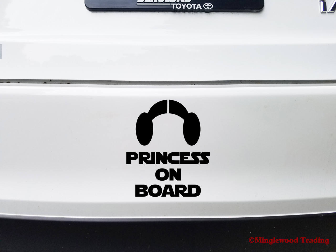 Princess on Board Vinyl Decal - Leia Star Wars - Die Cut Sticker
