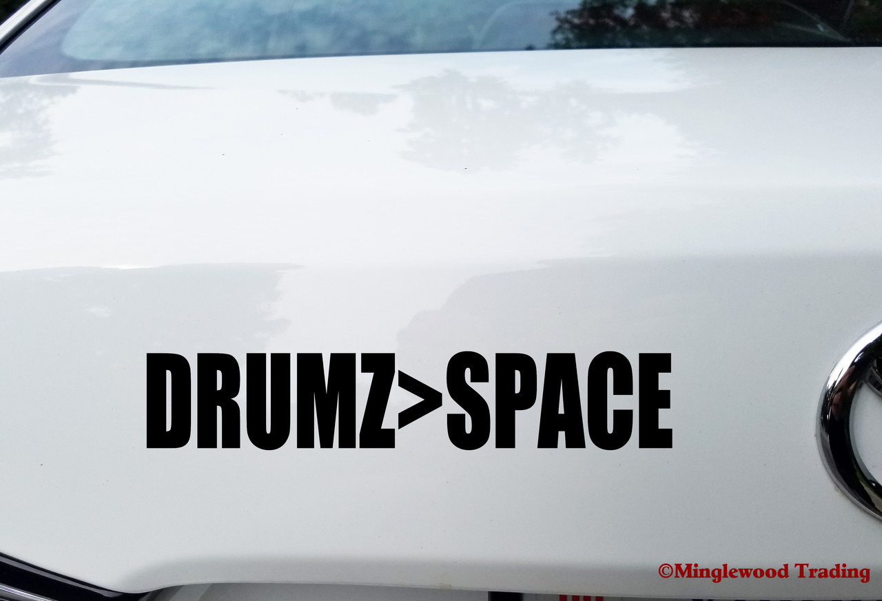 DRUMZ>SPACE  Vinyl Decal Sticker - Grateful Dead Kreutzmann Hart Jerry Garcia