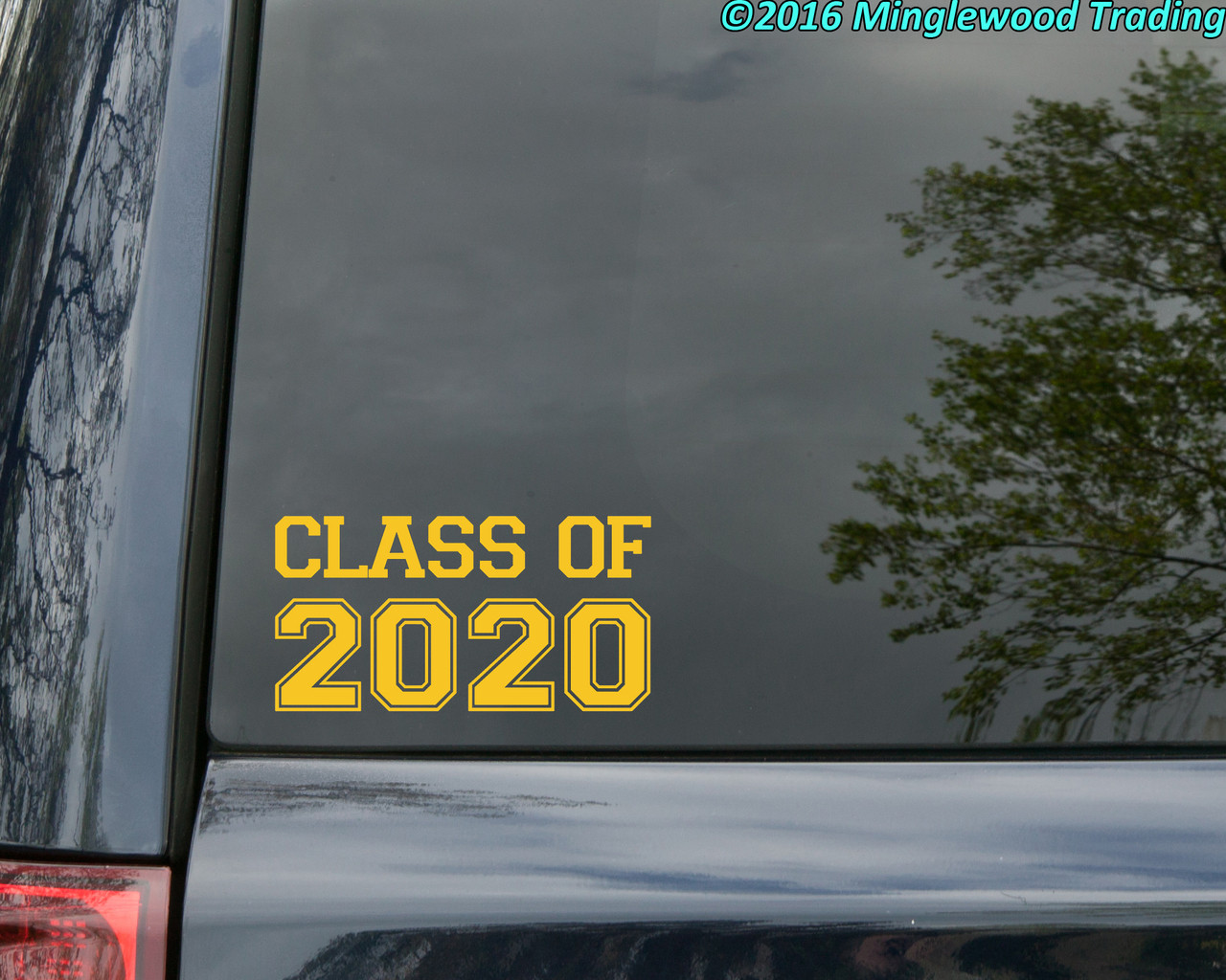 CLASS OF 2020 Vinyl Sticker - Graduation - High School - University College - Die Cut Decal